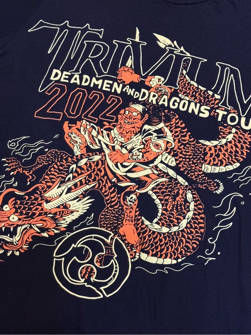 Trivium Official Concert Tee 2022 Deadmen And Dragons Tour Medium